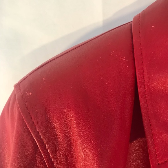 VTG Red Leather Jacket - Picture 4 of 5